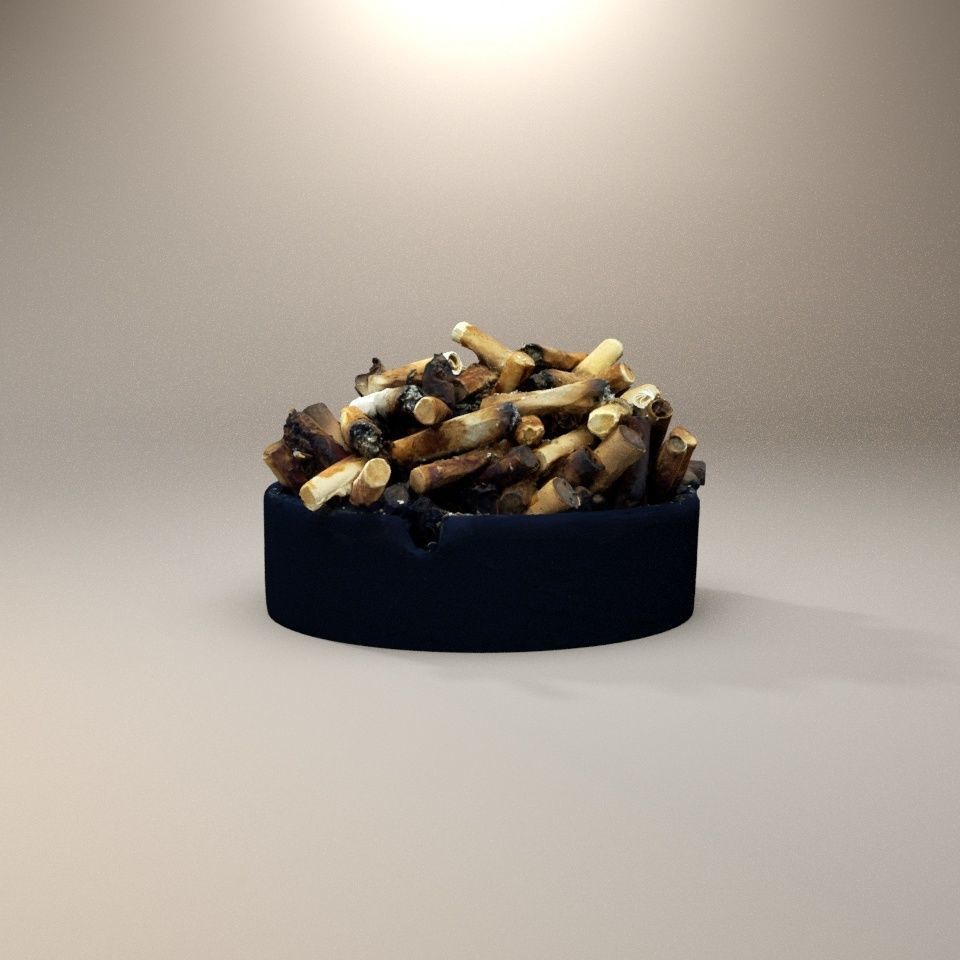 8K - Ash Tray 3D model_1