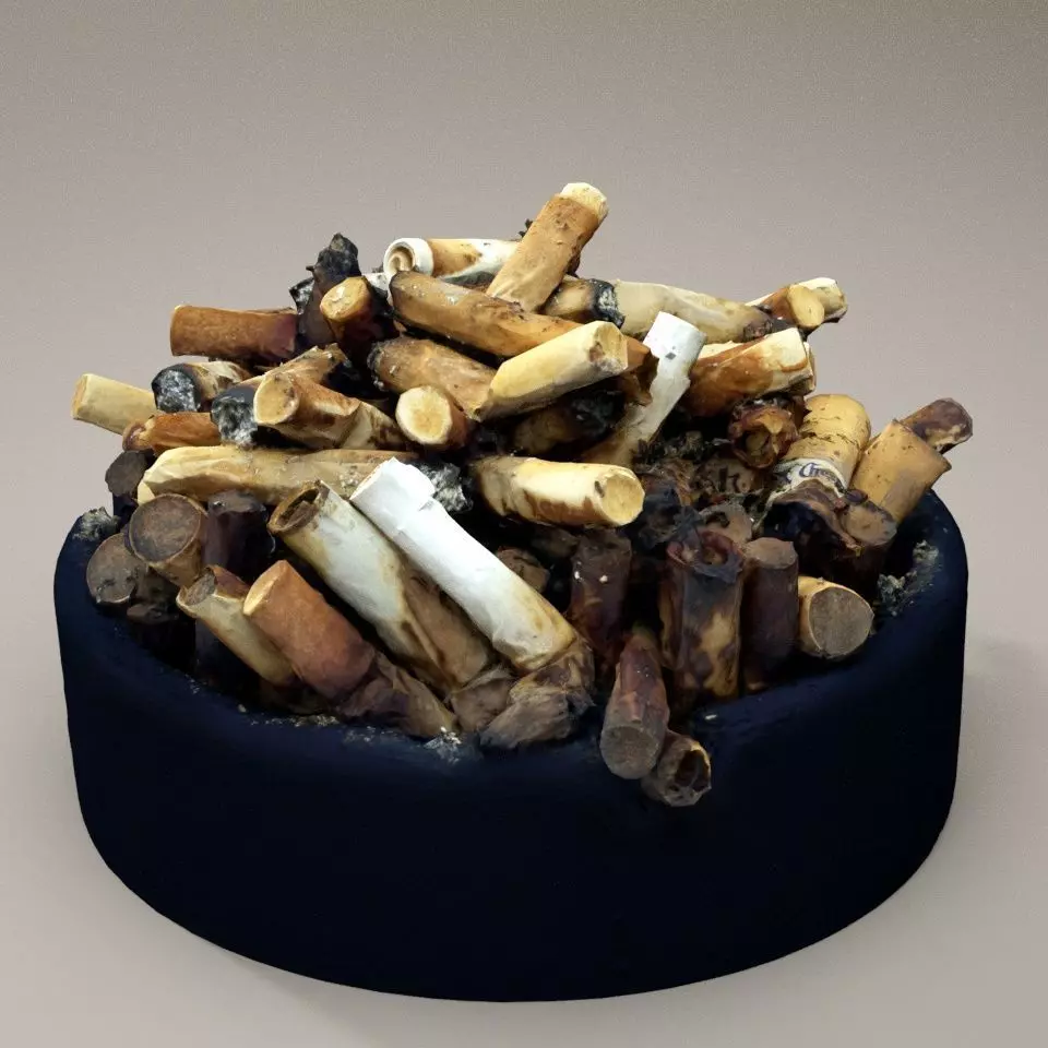 8K - Ash Tray 3D model_0
