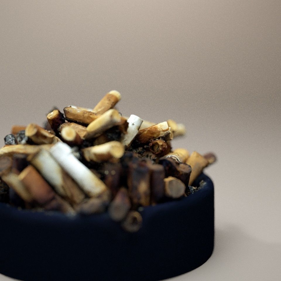 8K - Ash Tray 3D model_2