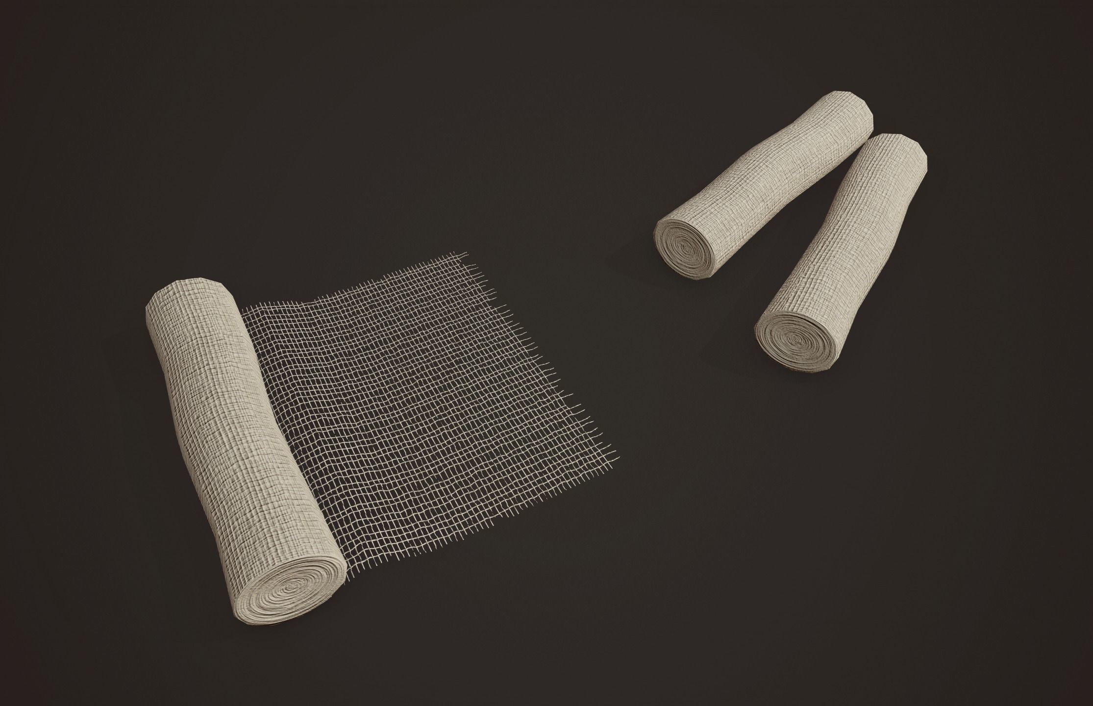 Vintage First Aid Kit - PBR Game Ready Low-poly 3D model_12