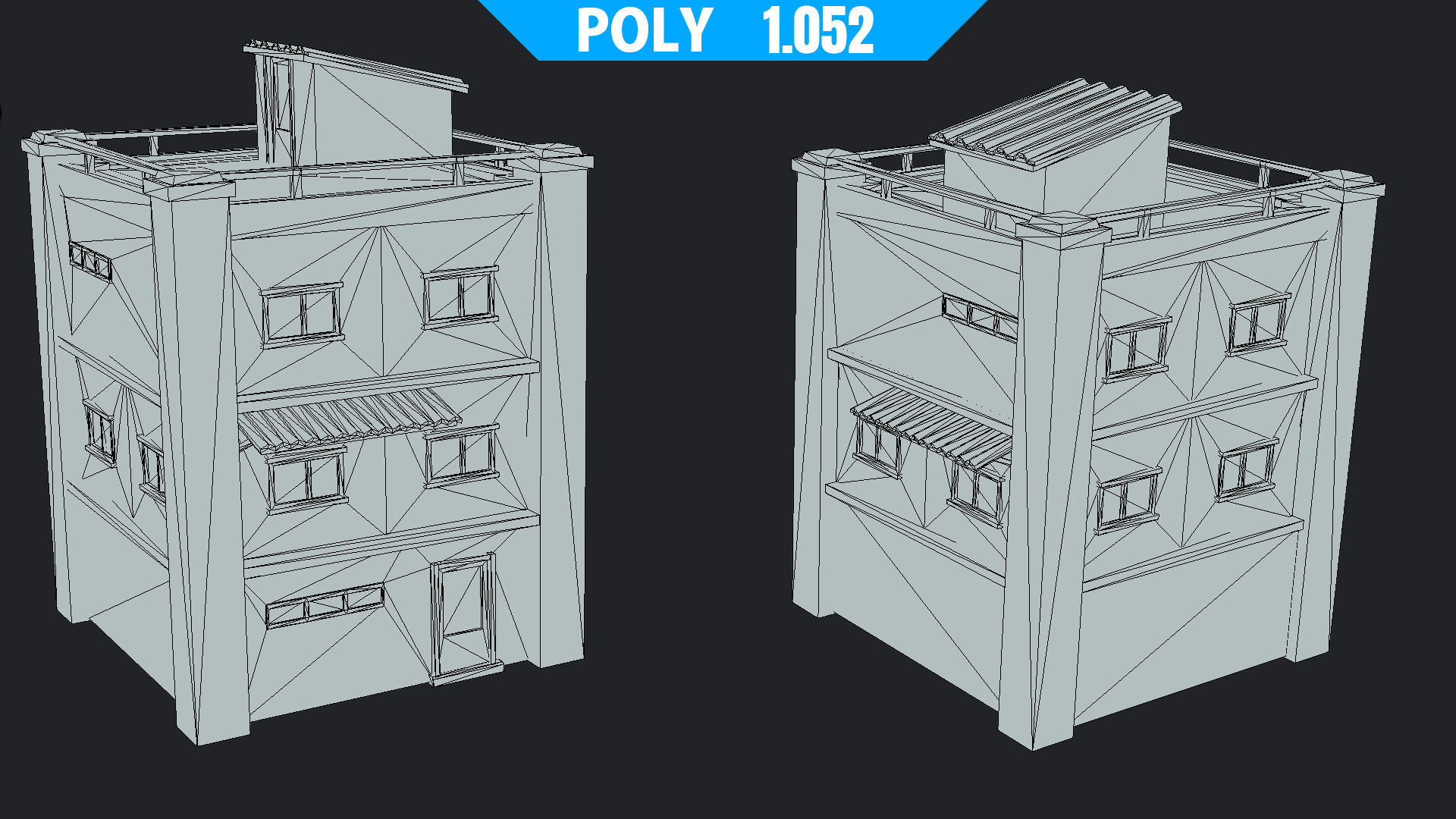 House of Color H Low-poly 3D model_12