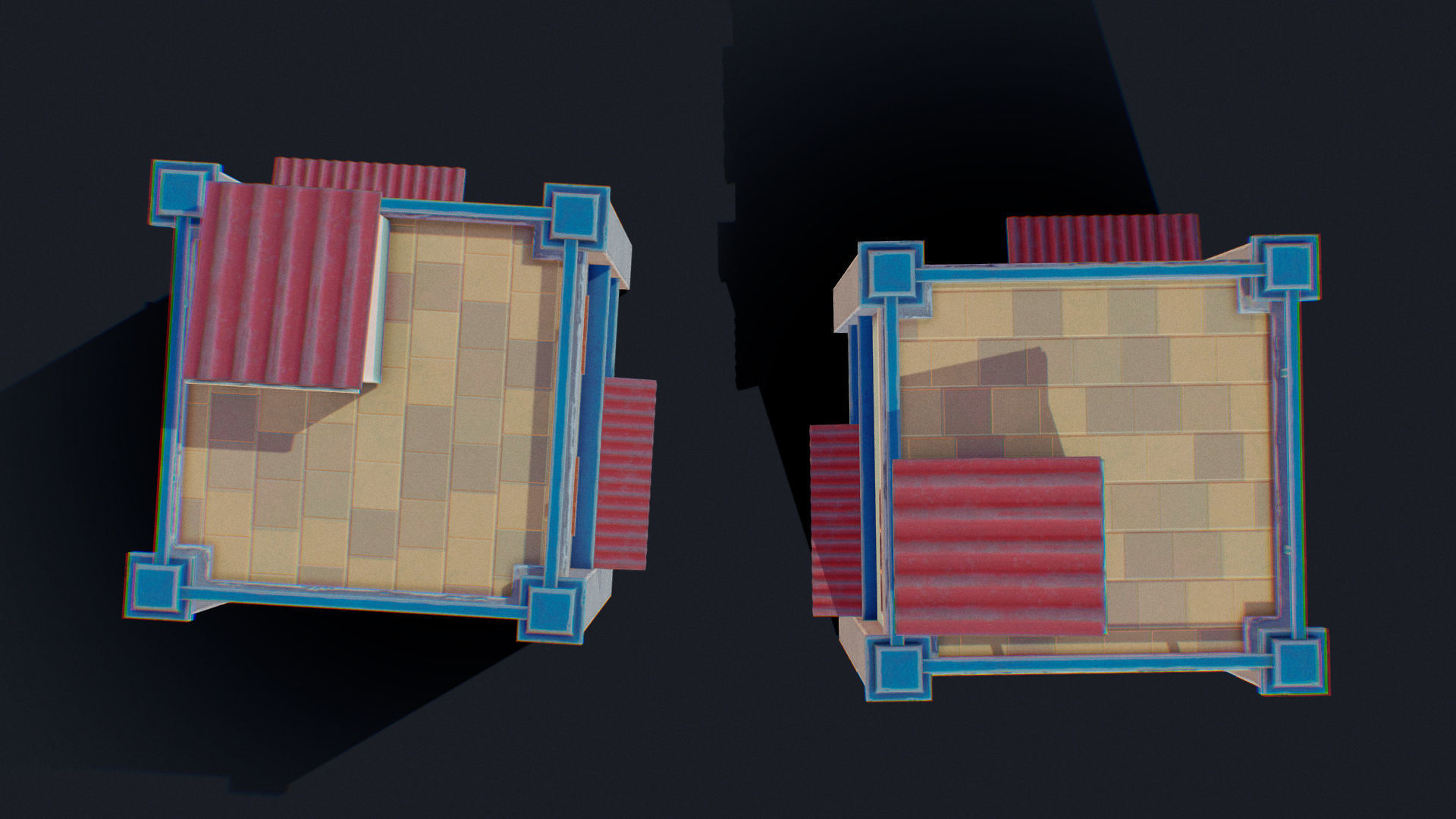 House of Color H Low-poly 3D model_3