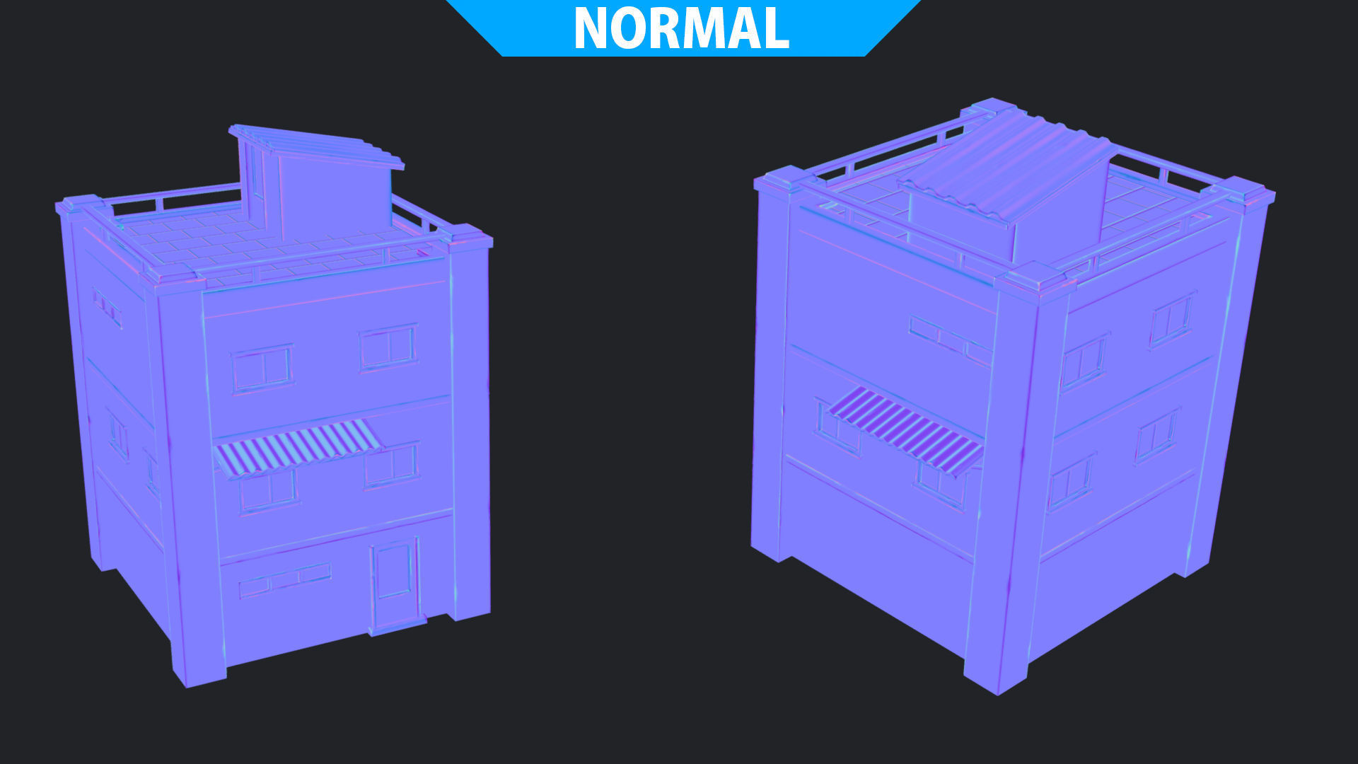 House of Color H Low-poly 3D model_11