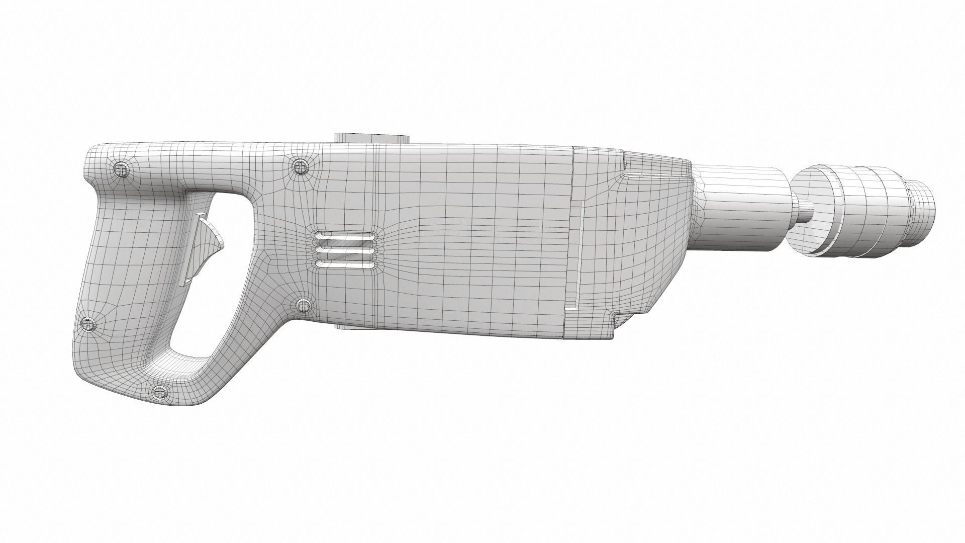 Vintage soviet drill 3D model_17