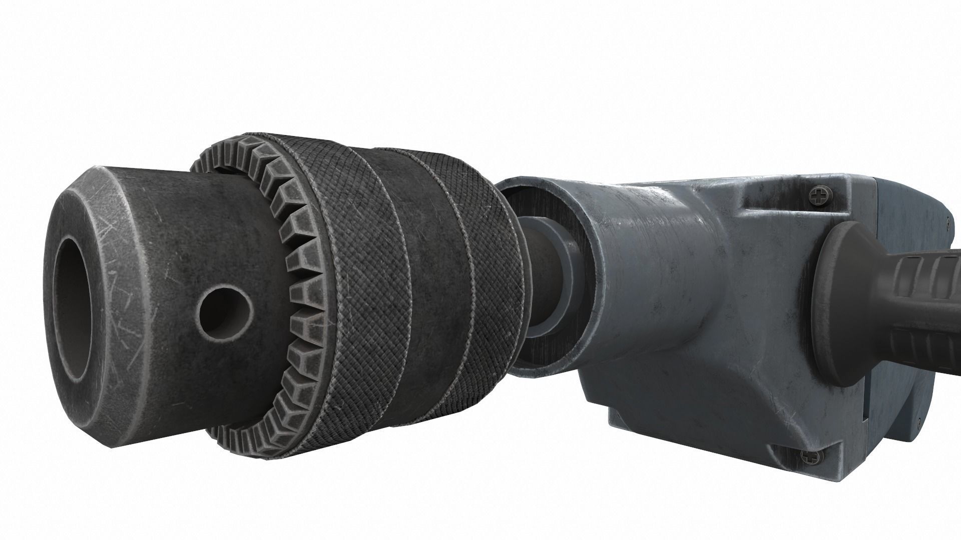 Vintage soviet drill 3D model_9