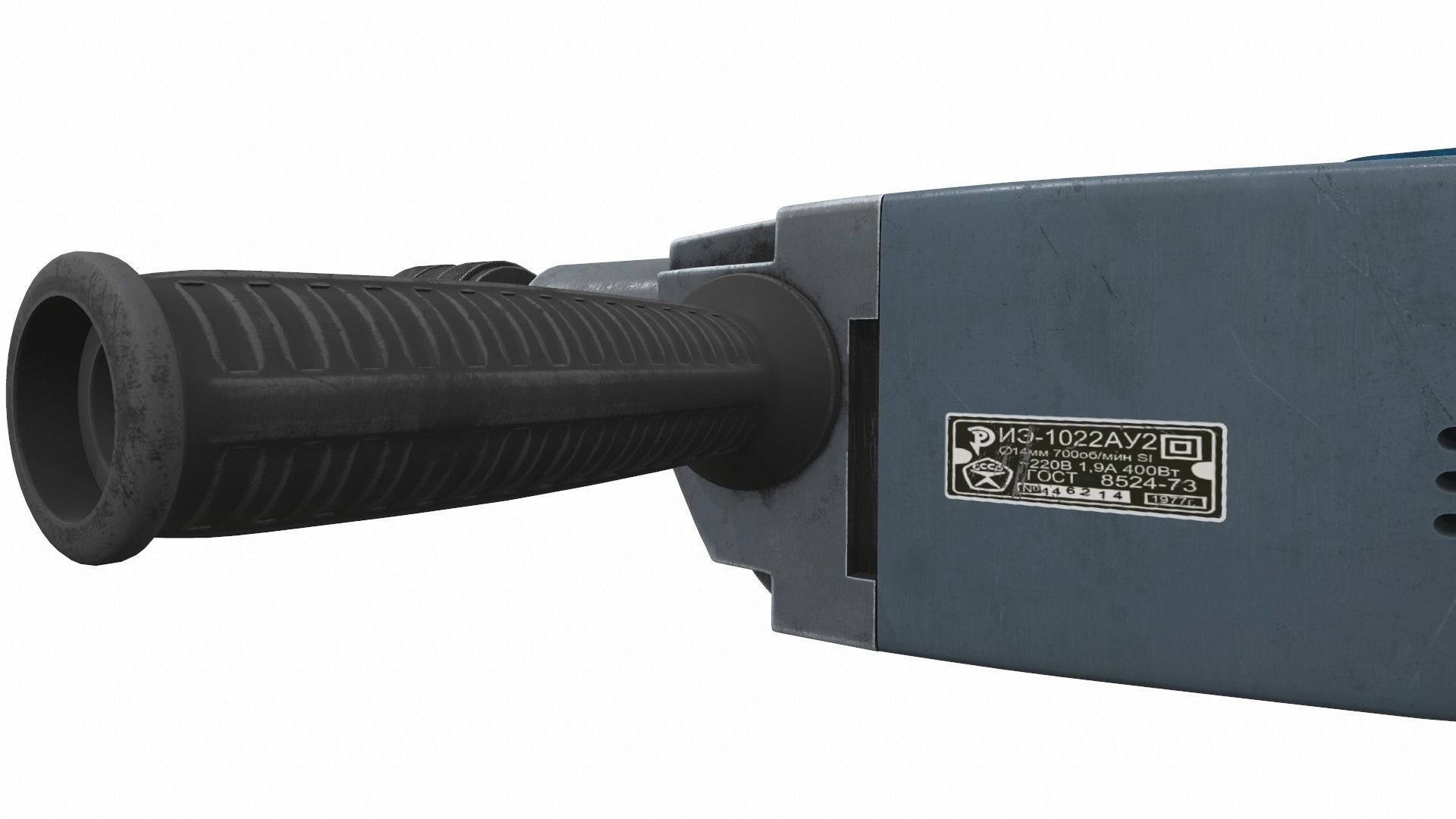 Vintage soviet drill 3D model_7