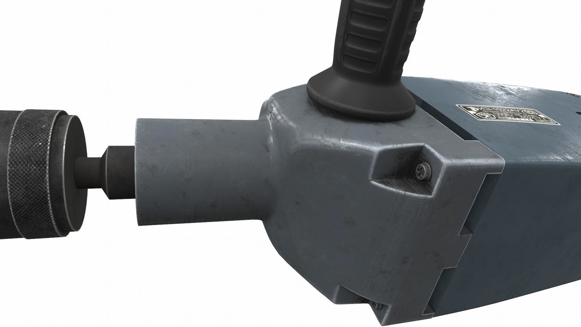 Vintage soviet drill 3D model_14