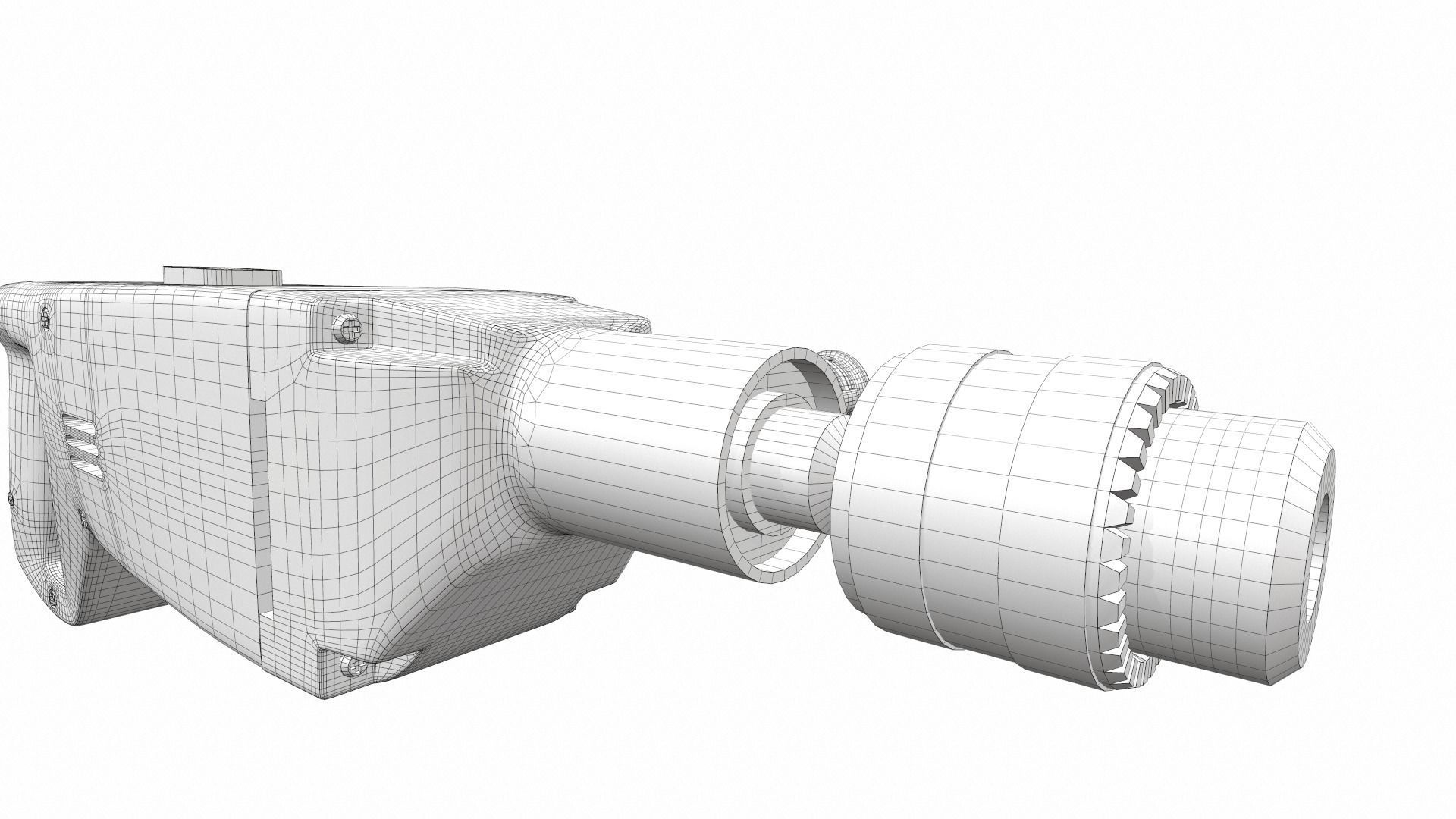 Vintage soviet drill 3D model_26