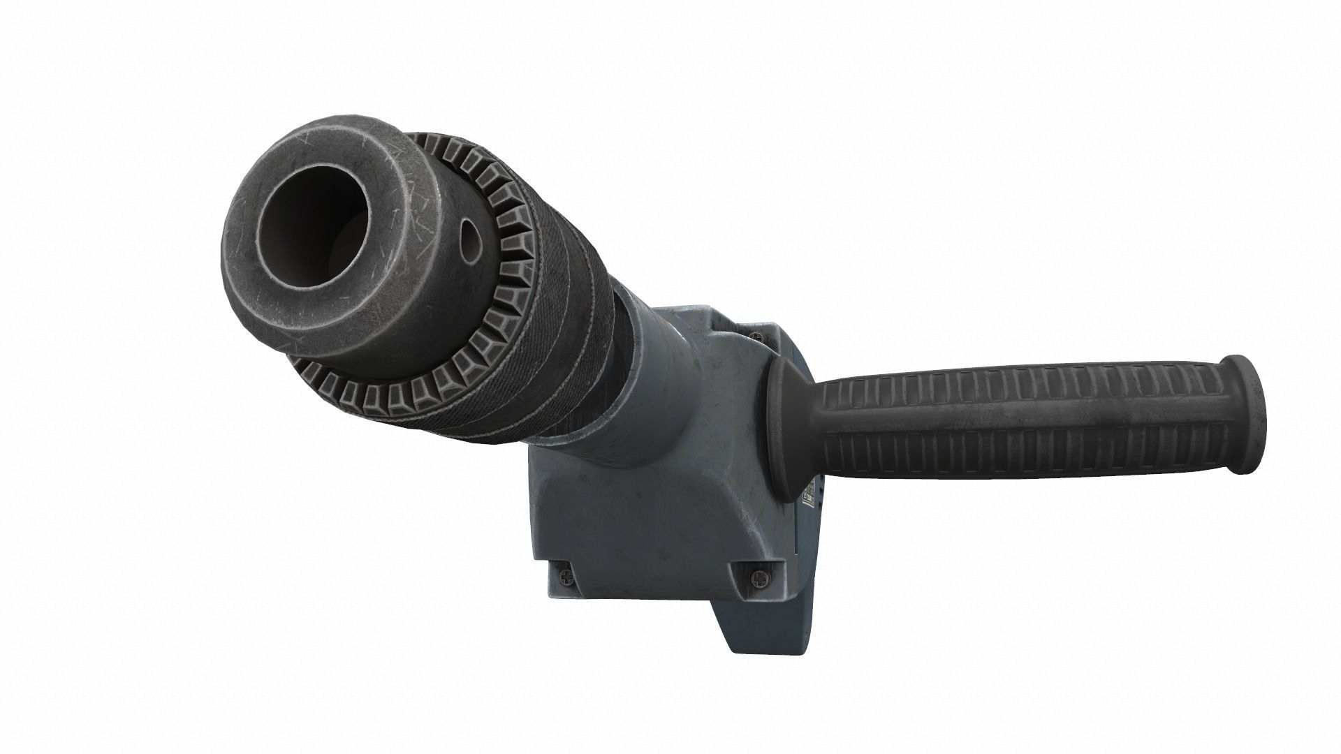 Vintage soviet drill 3D model_4