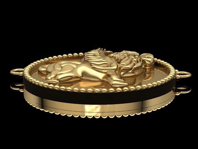 lion Bracelet 3D print model_13