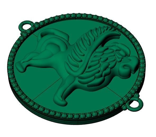 lion Bracelet 3D print model_17
