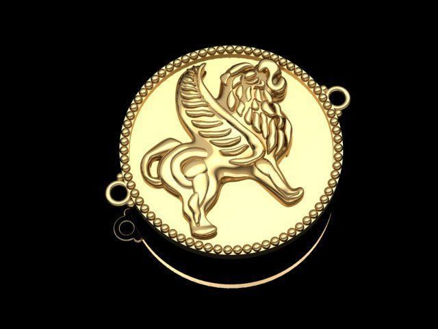 lion Bracelet 3D print model_9