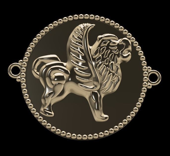 lion Bracelet 3D print model_23