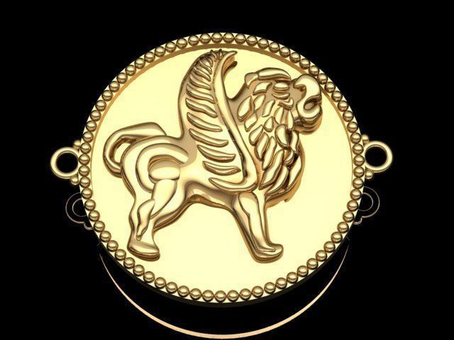 lion Bracelet 3D print model_2