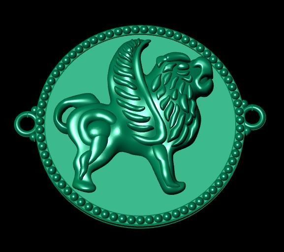 lion Bracelet 3D print model_14