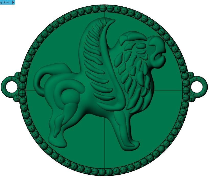 lion Bracelet 3D print model_19