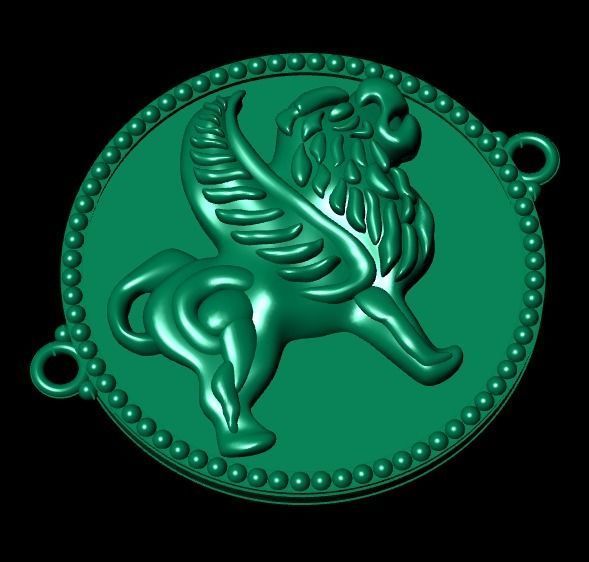 lion Bracelet 3D print model_8