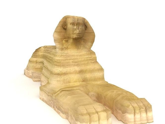 The Great Sphinx of Egypt Giza Low Poly Low-poly 3D model