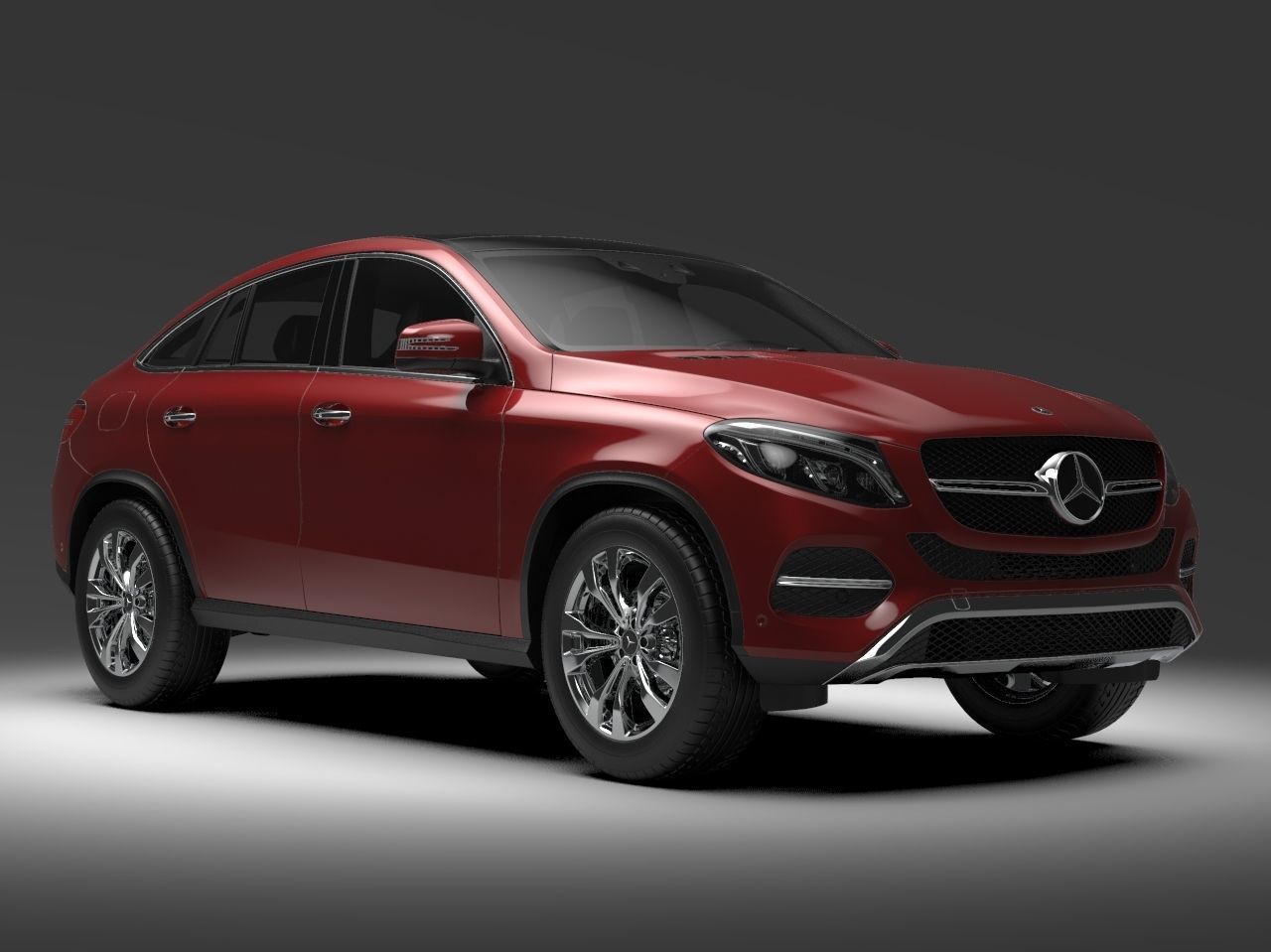 Mercedes Benz GLE Coupe 2016 3D model_2