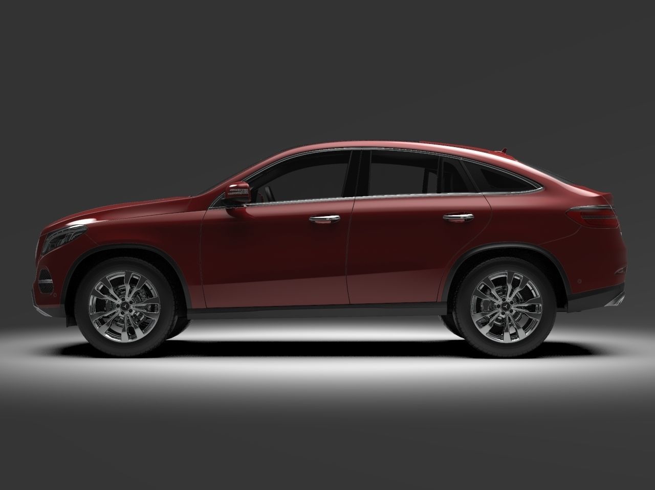 Mercedes Benz GLE Coupe 2016 3D model_4