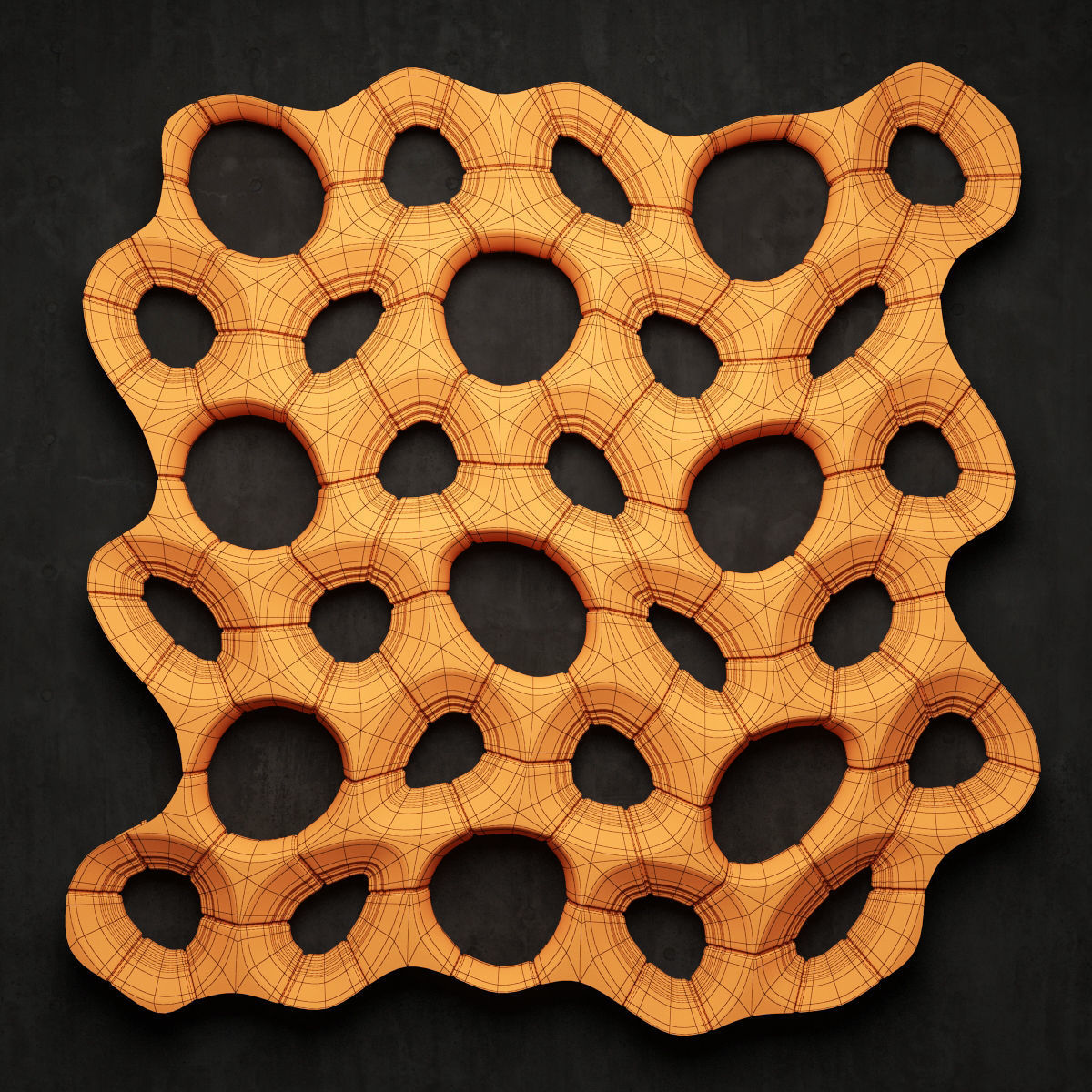 Bionics cage hole 3D model_8