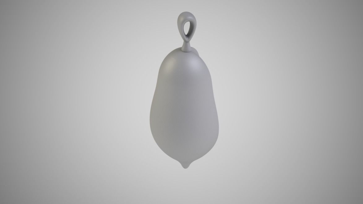 Cocoa Bean Necklace 3D print model_9
