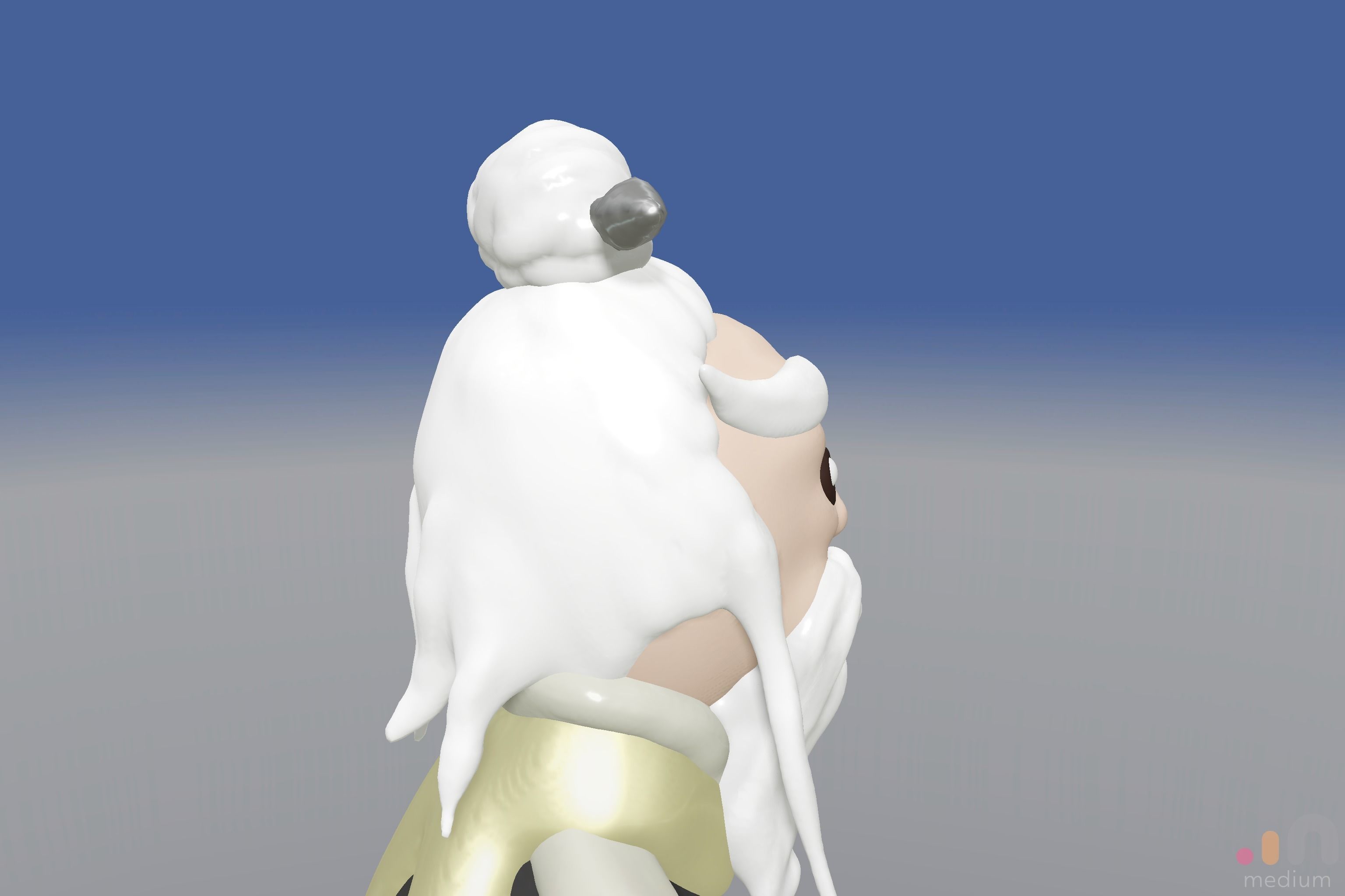 Pai Mei White Brow from Kill Bill movie 3D model_11