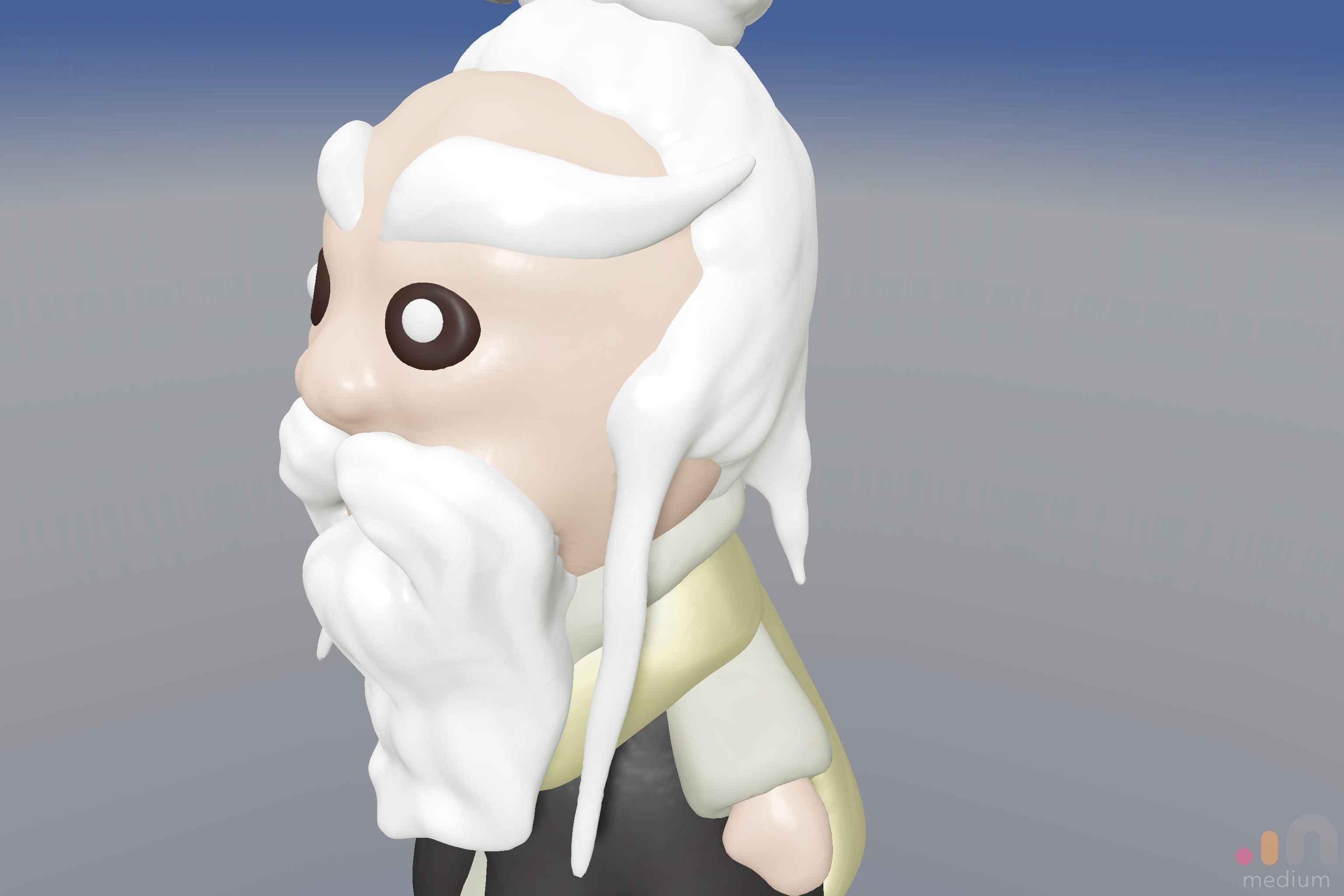 Pai Mei White Brow from Kill Bill movie 3D model_16