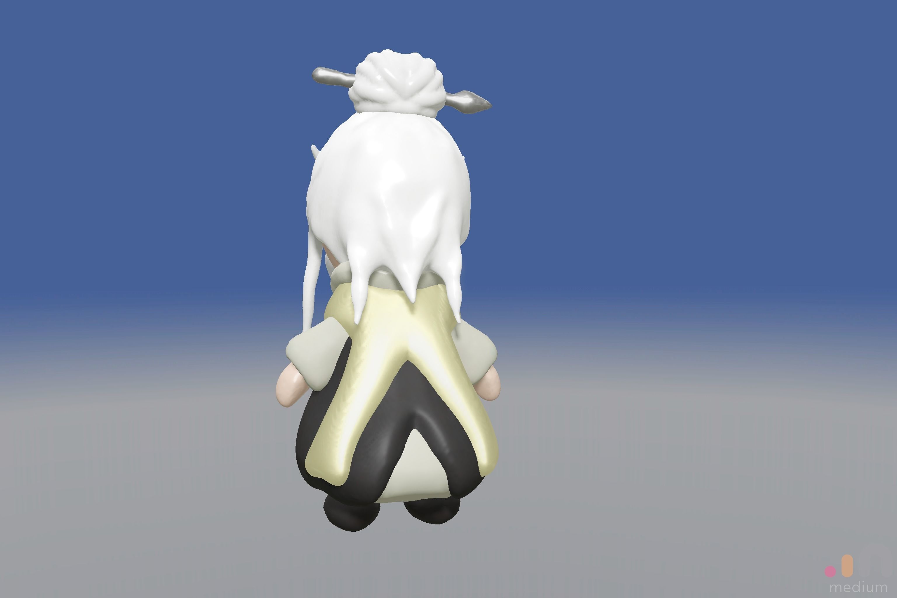 Pai Mei White Brow from Kill Bill movie 3D model_22