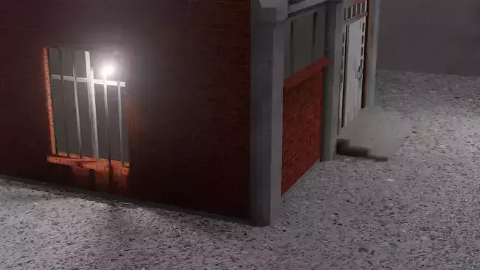 Small single floor city building