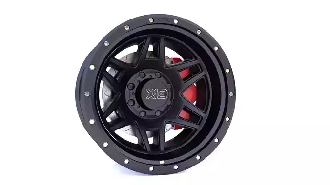 KMC XD130R Realstic Rim 3D model