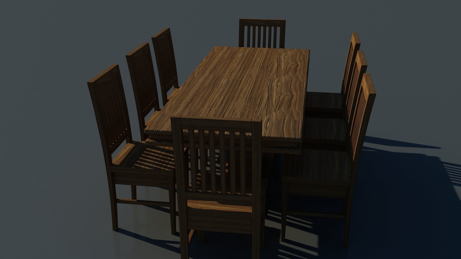 Dining table Free 3D model_3