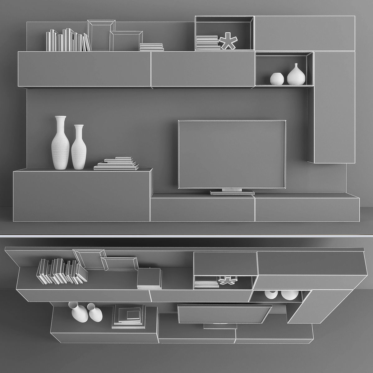 Tv stand  3D model_2