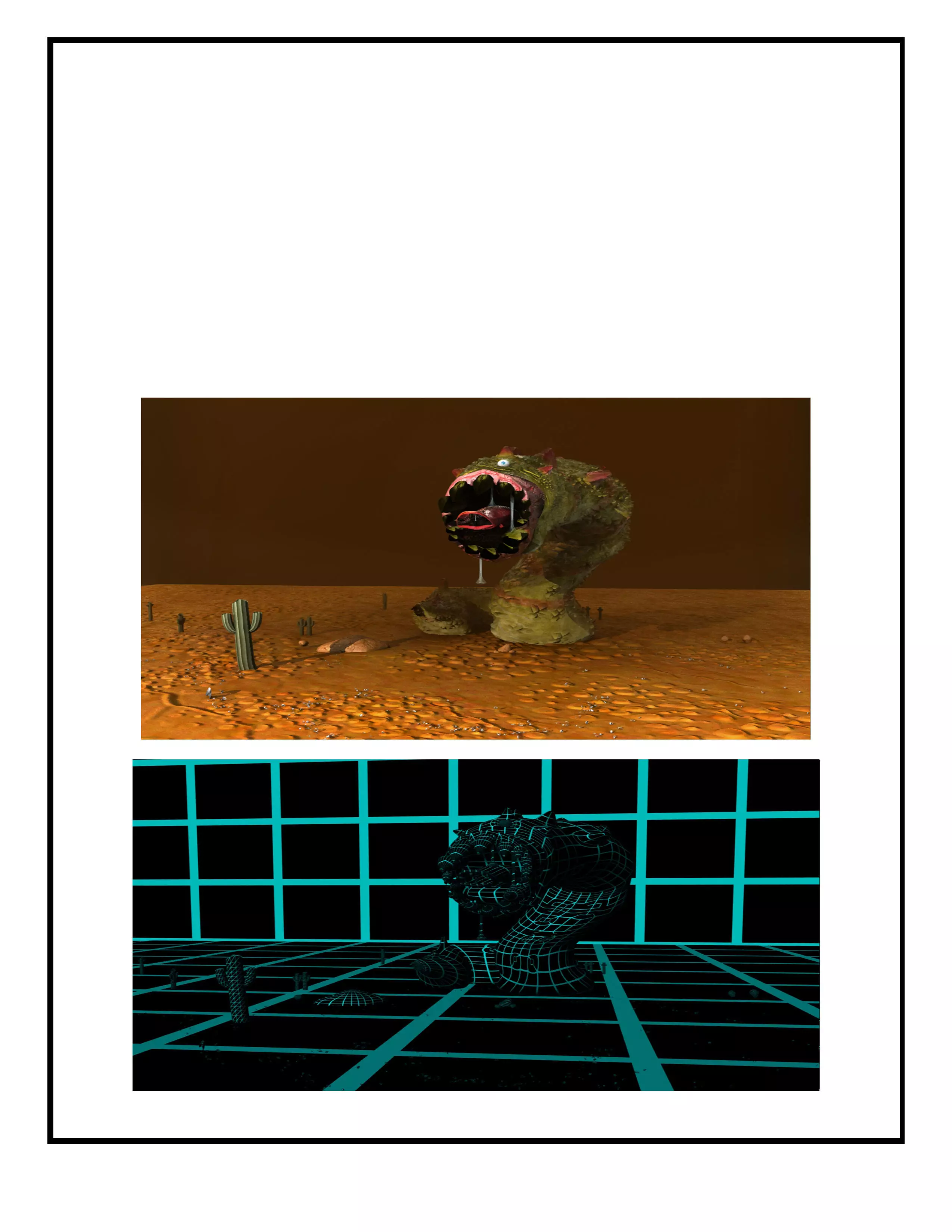 Life of a creature worm 3D model