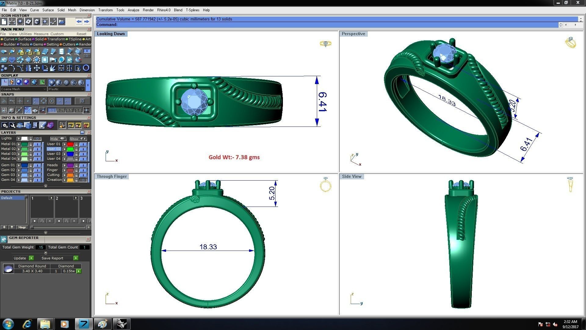 Collection 45 Couple Bands 3dm stl details model  3D print model_13