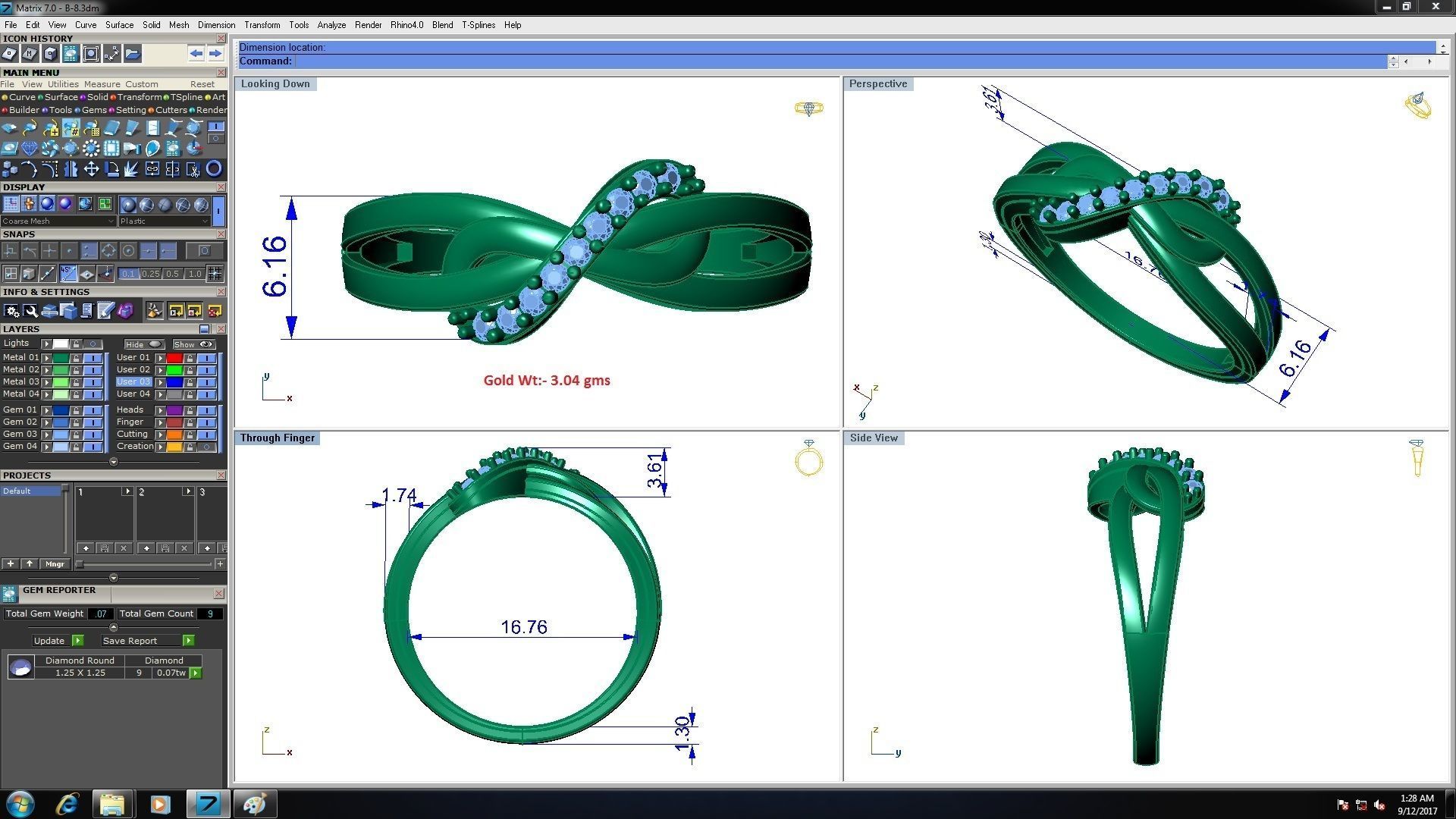 Collection 45 Couple Bands 3dm stl details model  3D print model_32