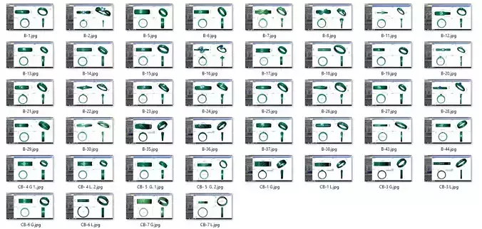 Collection 45 Couple Bands 3dm stl details model 