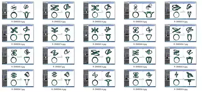 Collection 20 Pear Merquise Women Ring 3dm stl details 