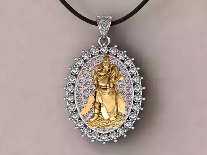 Guan yu Pendant 3D print model