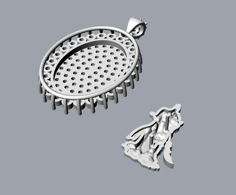 Guan yu Pendant 3D print model_7