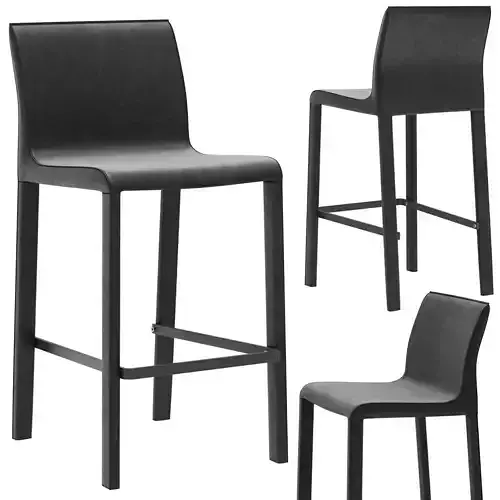 Coco Republic Brera Leather Barstool