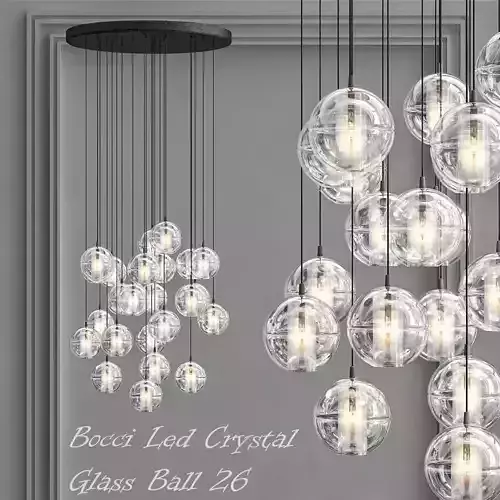 Bocci Led Crystal Glass Ball 