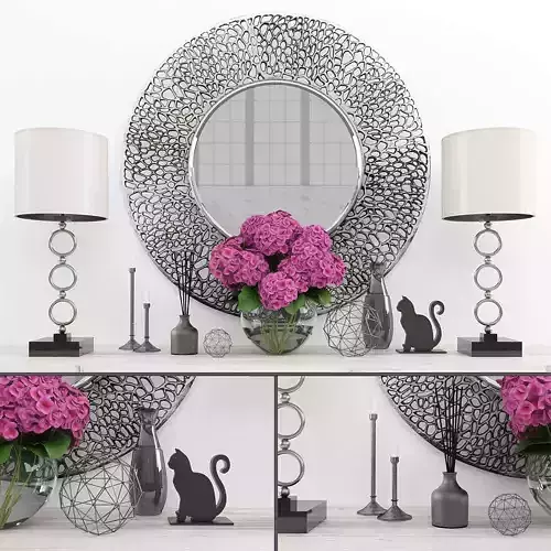 Decorative set Low-poly 3D model