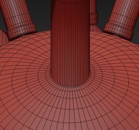 Loft Sputnik Chandelier Spider White 3D model_8