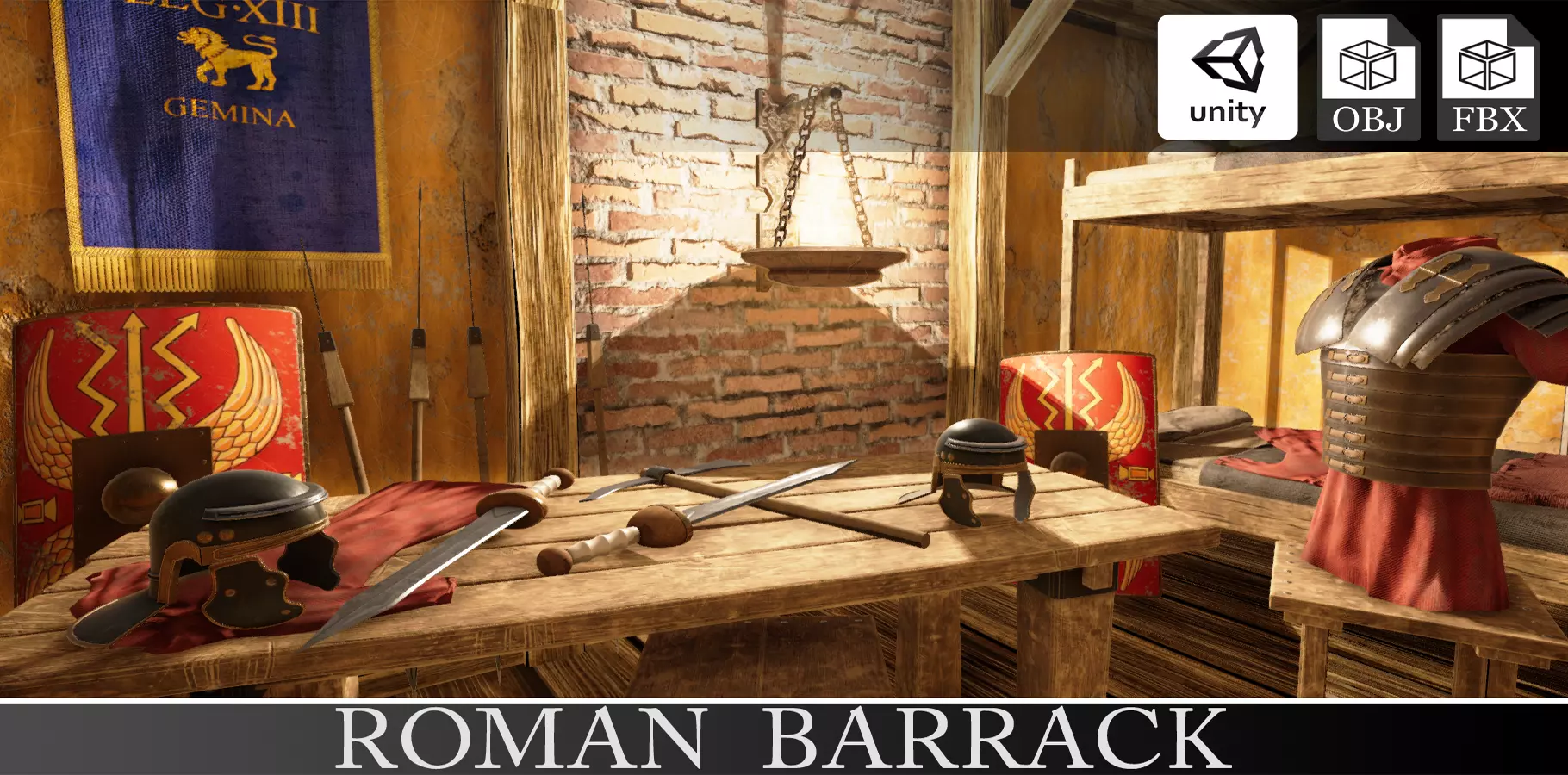Roman Barrack 3D model