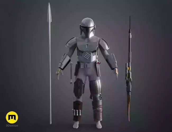 The Mandalorian - full armor and weapons