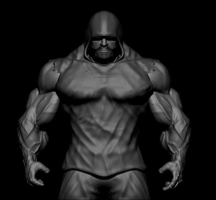 bodybuilder motivation Low-poly 3D model_12