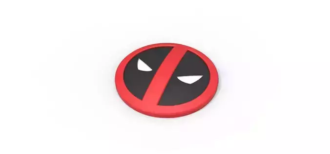3D printable Deadpool emblem