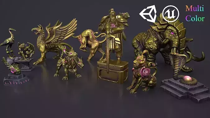 Fantasy Statues Pack