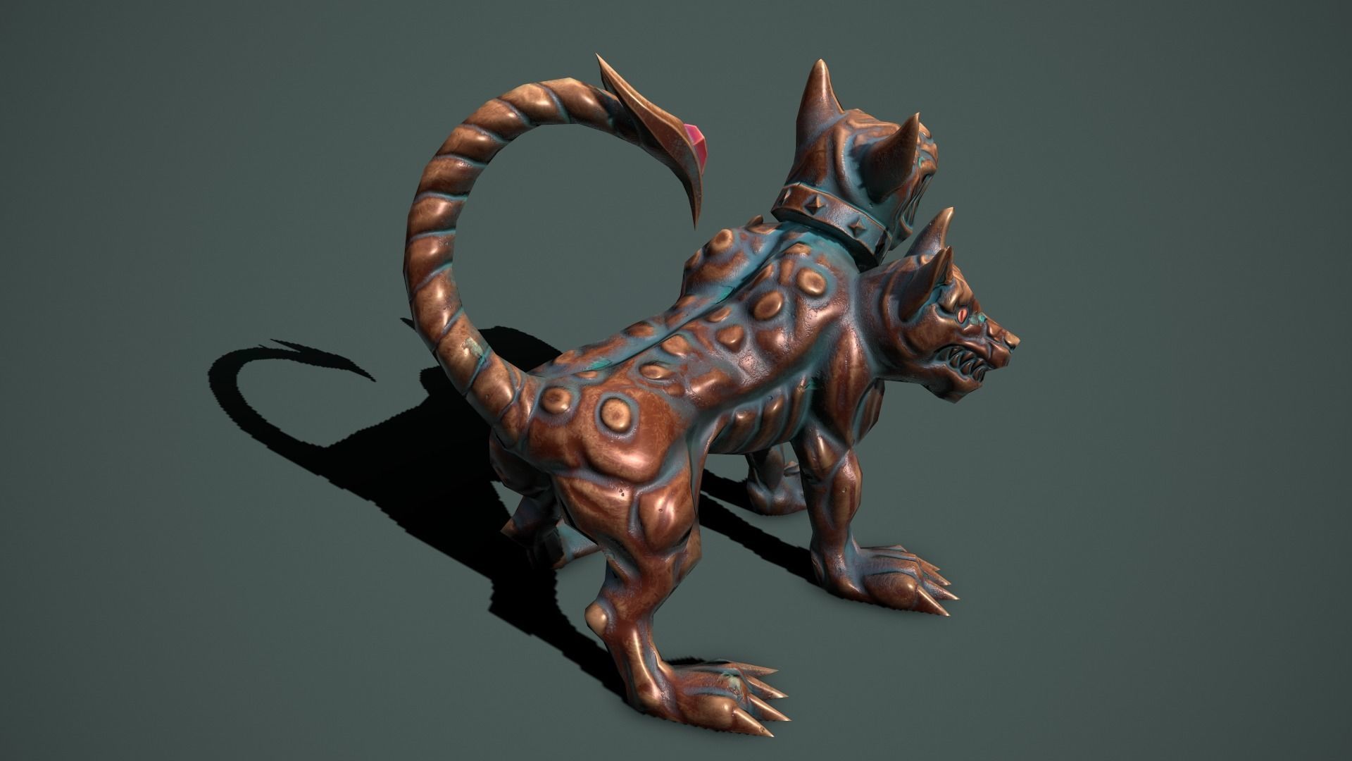 Fantasy statues Low-poly 3D model_6